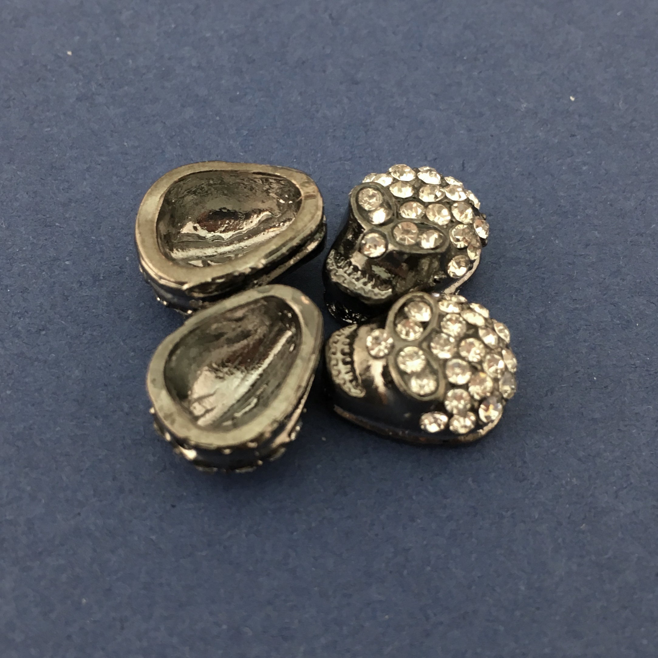 Alloy Gunmetal Skeleton Bead | Bellaire Wholesale