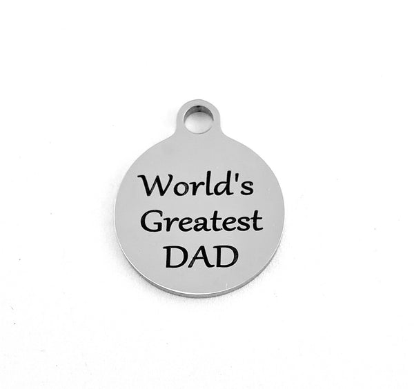 World's Greatest DAD Custom Charm | Bellaire Wholesale