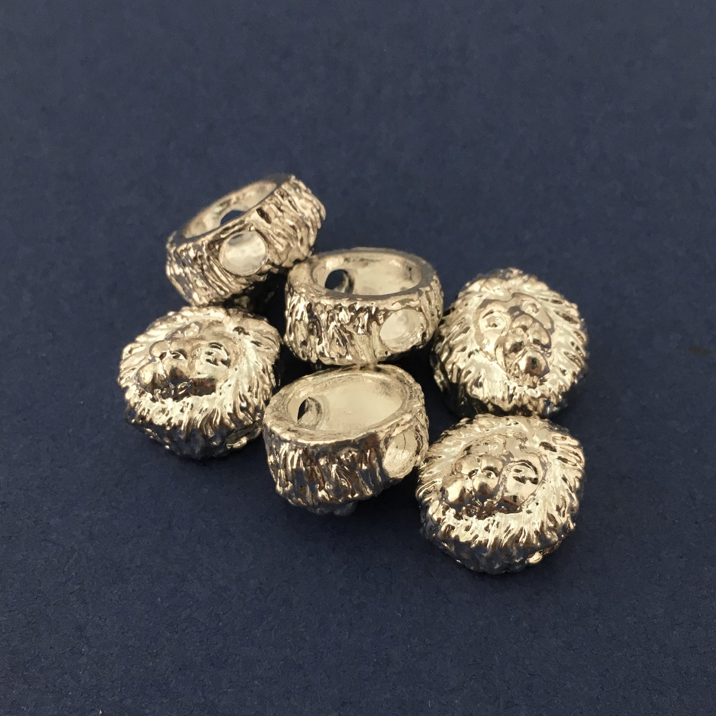 Alloy Silver Lion Bead | Bellaire Wholesale