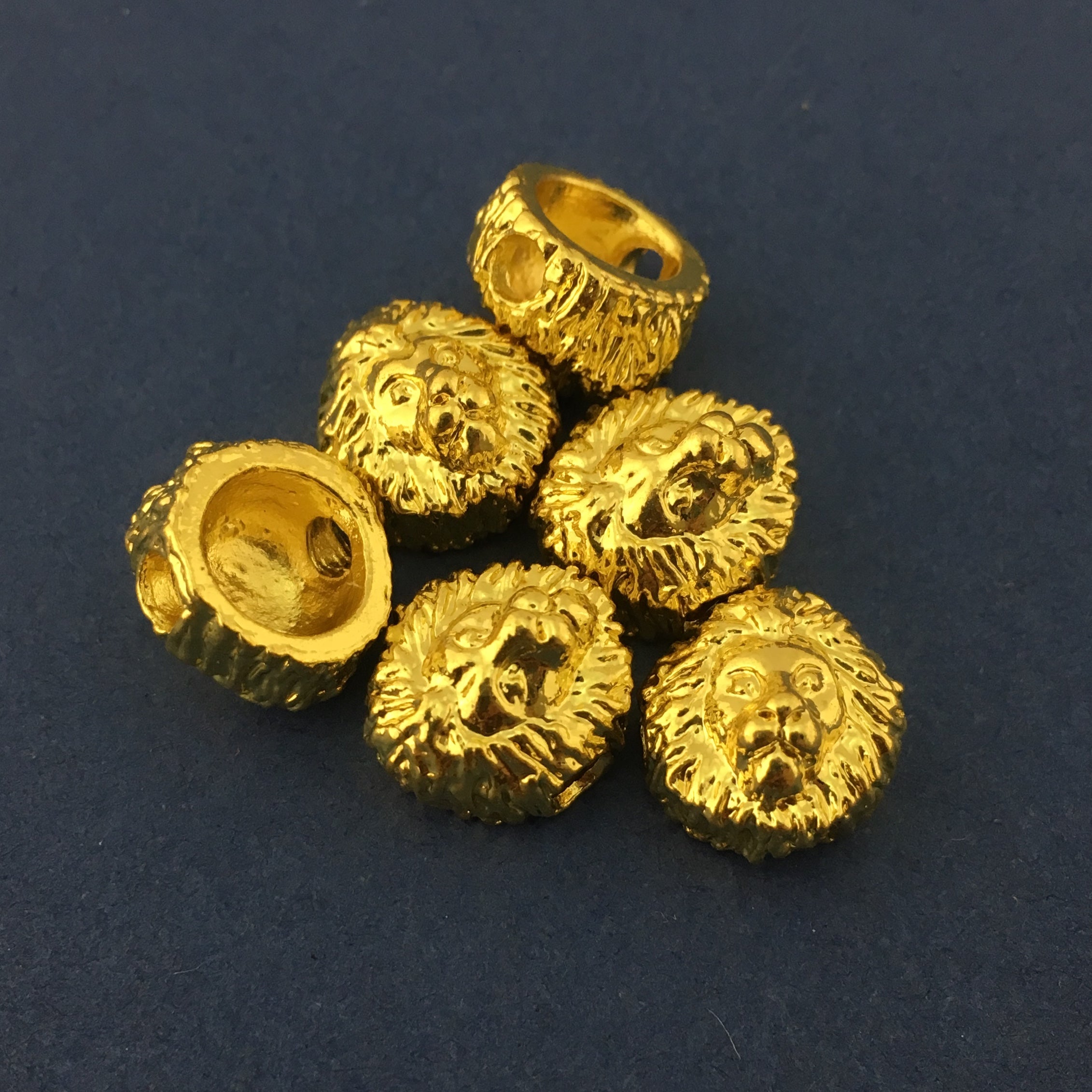 Alloy Gold Lion Bead | Bellaire Wholesale