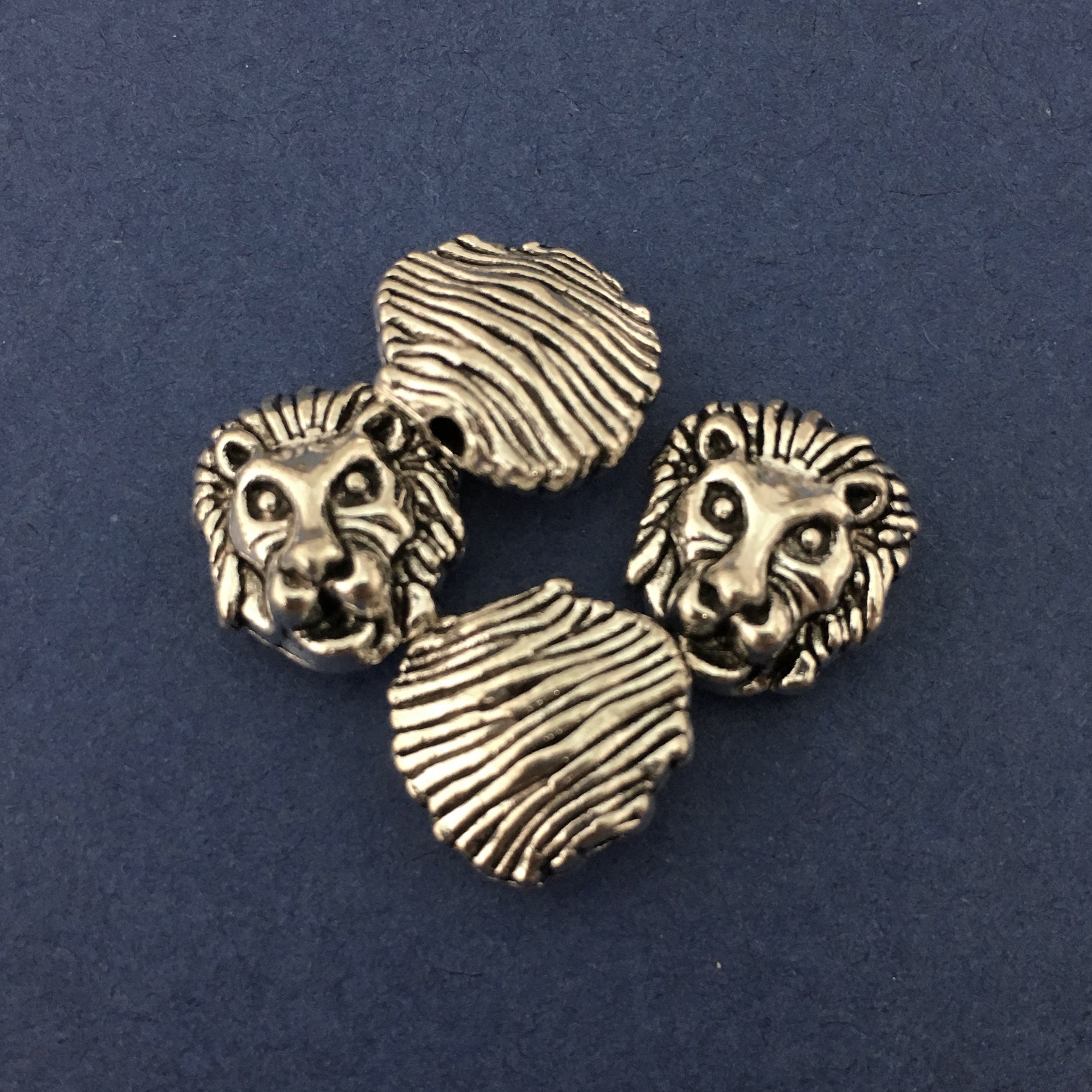 Alloy Silver Lion Bead | Bellaire Wholesale