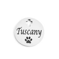 Custom Pet Name with Dog Paw Personalized Charm | Bellaire Wholesale