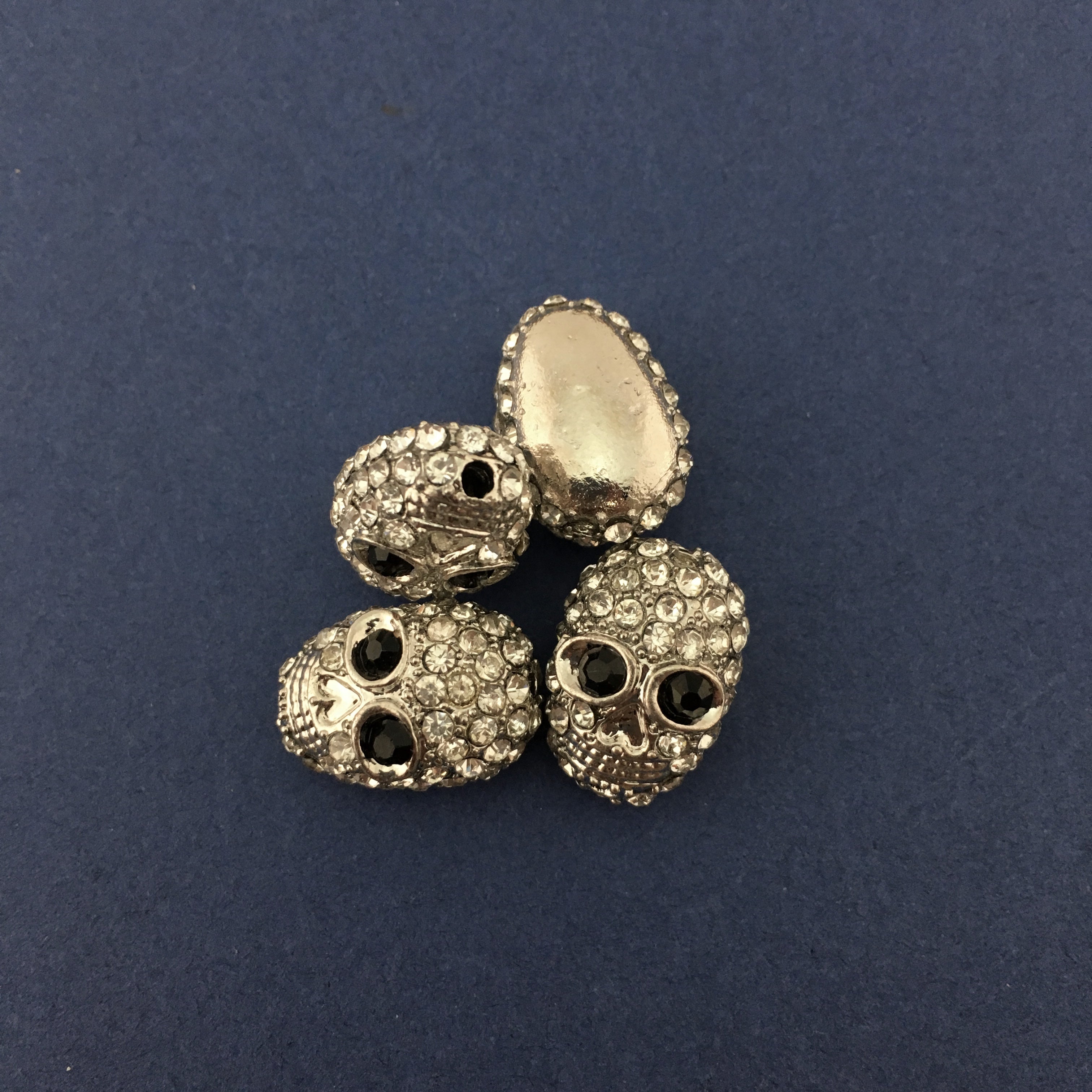 Alloy Silver Skeleton Bead | Bellaire Wholesale