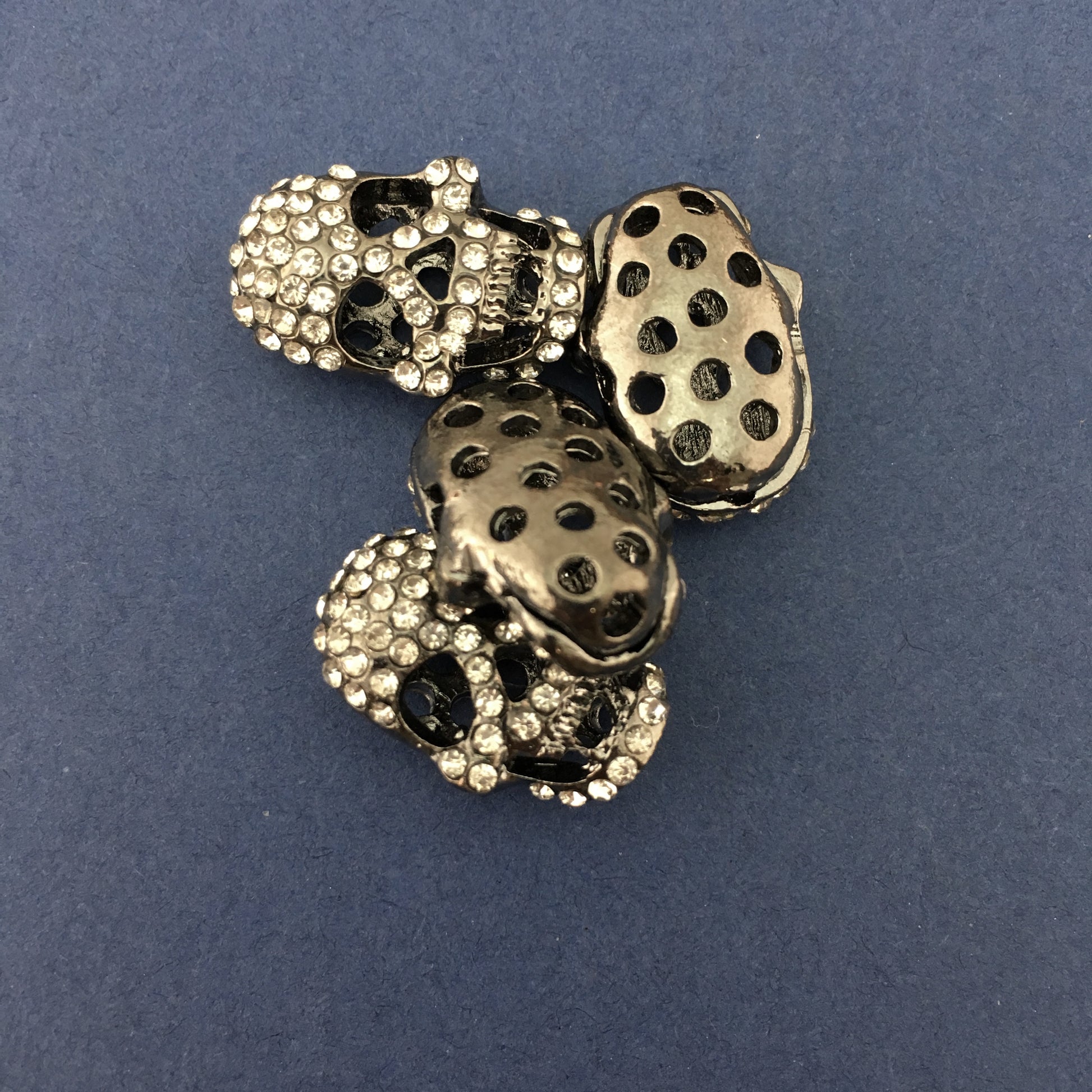 Alloy Gunmetal Skull Bead | Bellaire Wholesale