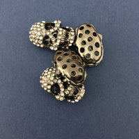 Alloy Gunmetal Skull Bead | Bellaire Wholesale