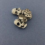 Alloy Gunmetal Skull Bead | Bellaire Wholesale