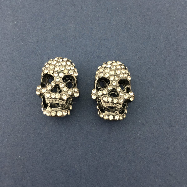 Alloy Gunmetal Skull Bead | Bellaire Wholesale