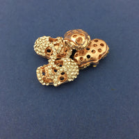 Alloy Rose Gold Skull Bead | Bellaire Wholesale
