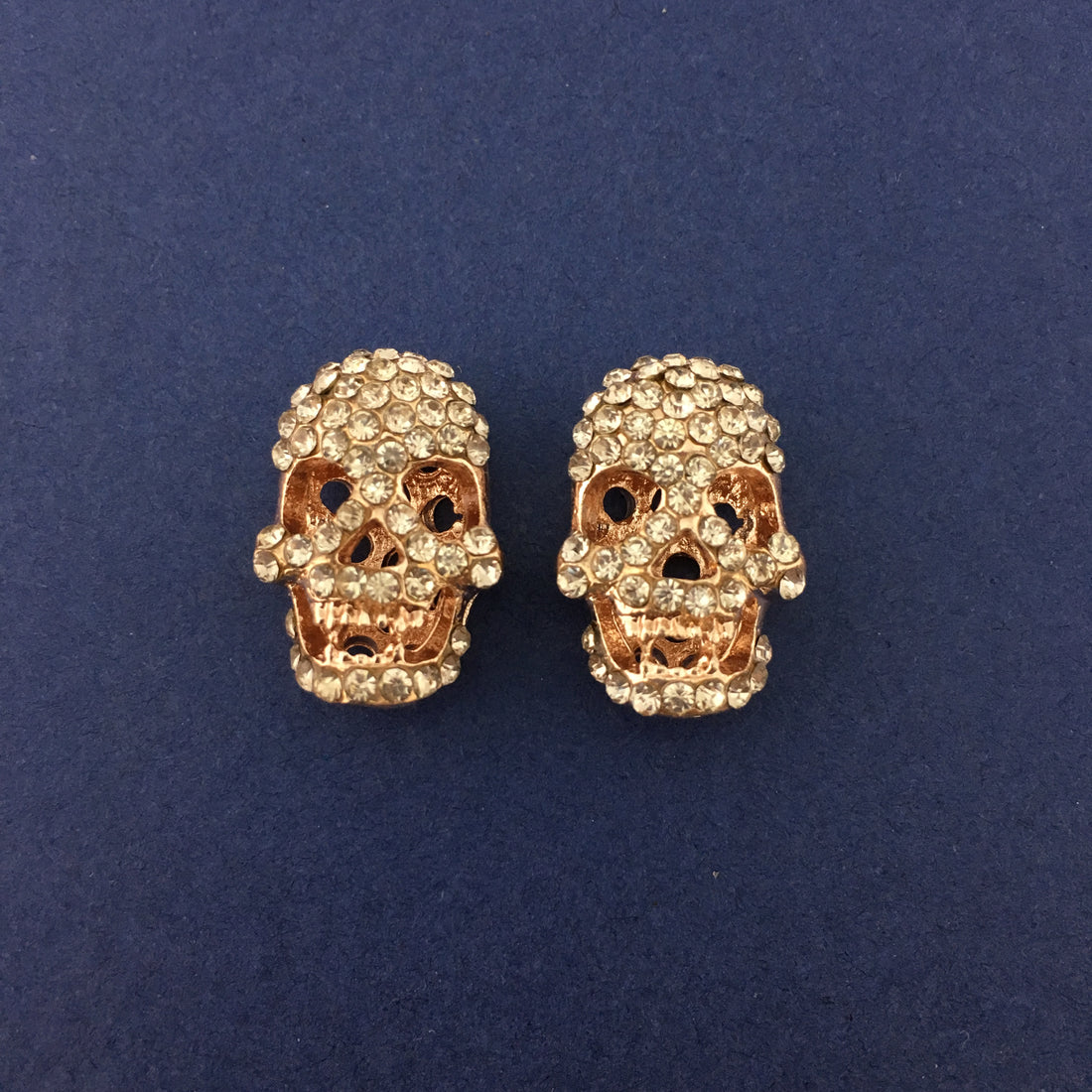 Alloy Rose Gold Skull Bead | Bellaire Wholesale