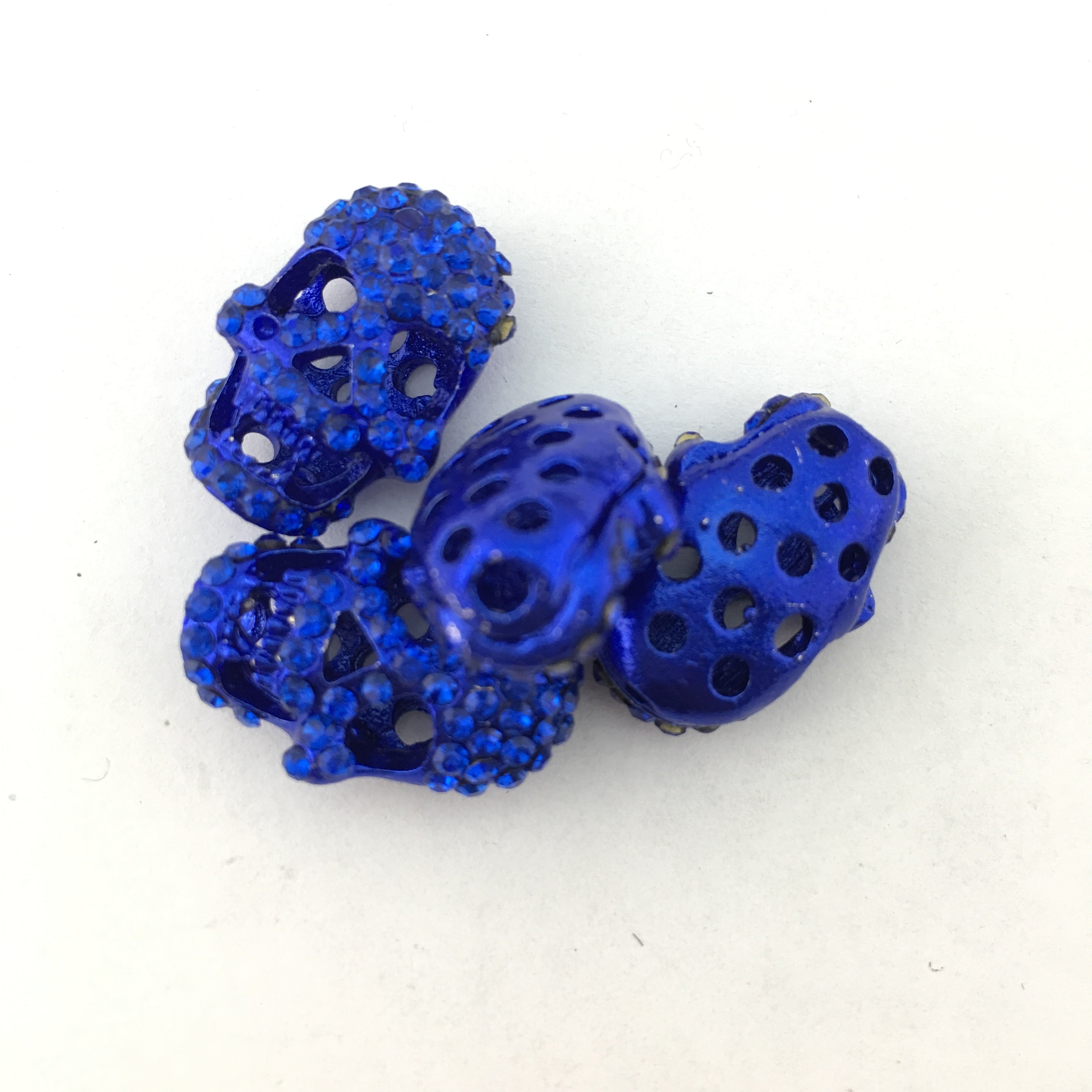 Alloy Blue Skull Bead | Bellaire Wholesale