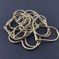 Silver Heart Shape Alloy Jewellery Connector | Bellaire Wholesale