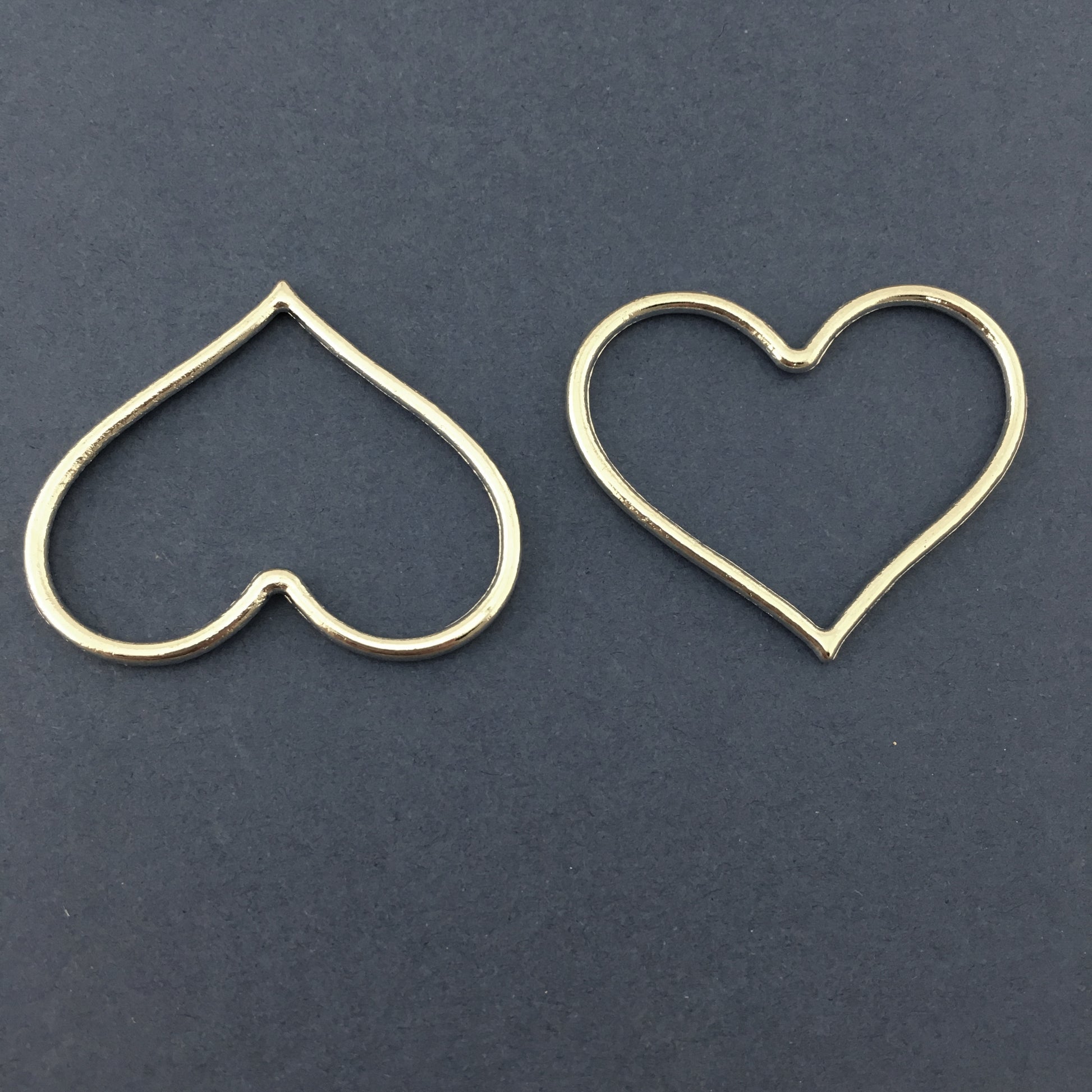 Silver Heart Shape Alloy Jewellery Connector | Bellaire Wholesale