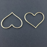 Silver Heart Shape Alloy Jewellery Connector | Bellaire Wholesale
