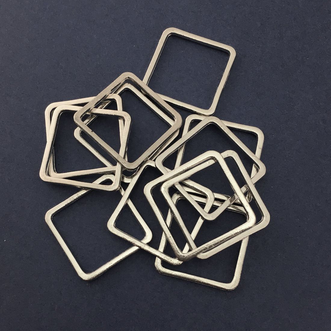 Silver Square Alloy Jewellery Connector | Bellaire Wholesale