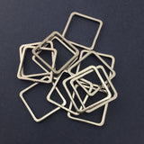 Silver Square Alloy Jewellery Connector | Bellaire Wholesale