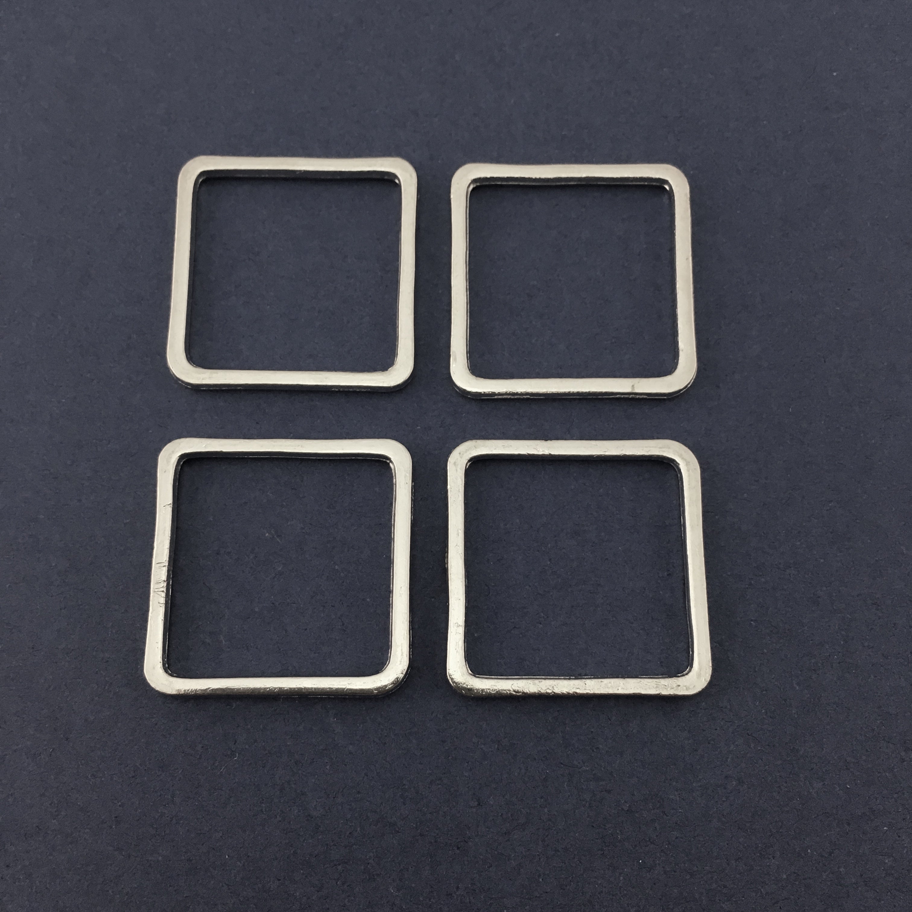 Silver Square Alloy Jewellery Connector | Bellaire Wholesale