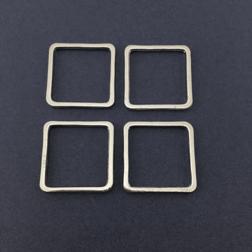 Silver Square Alloy Jewellery Connector | Bellaire Wholesale