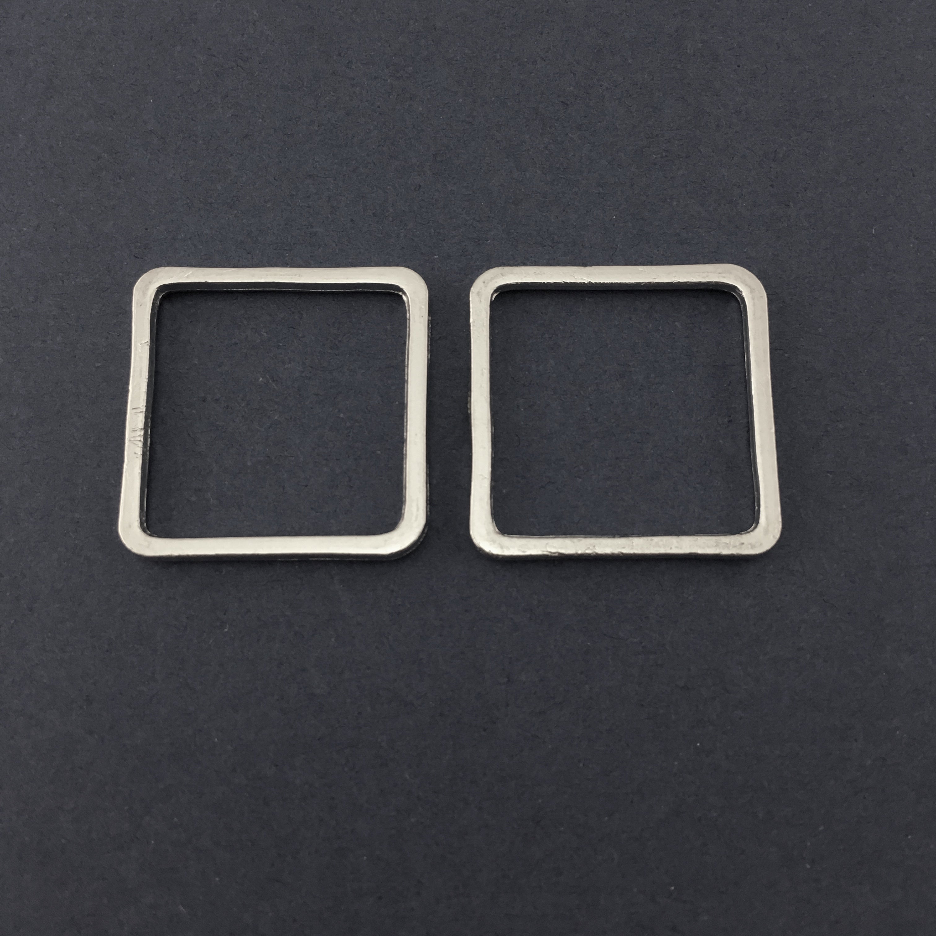 Silver Square Alloy Jewellery Connector | Bellaire Wholesale