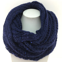 Navy Blue Infinity Scarf | Bellaire Wholesale
