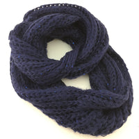 Navy Blue Infinity Scarf | Bellaire Wholesale