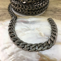 Alloy Curb Flat Chain | Bellaire Wholesale