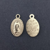 Alloy Silver 2 Sided Miraculous Mary Charm | Bellaire Wholesale
