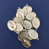 Silver 2 Sided Saint Alloy Charm | Bellaire Wholesale