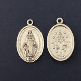 Silver 2 Sided Saint Alloy Charm | Bellaire Wholesale