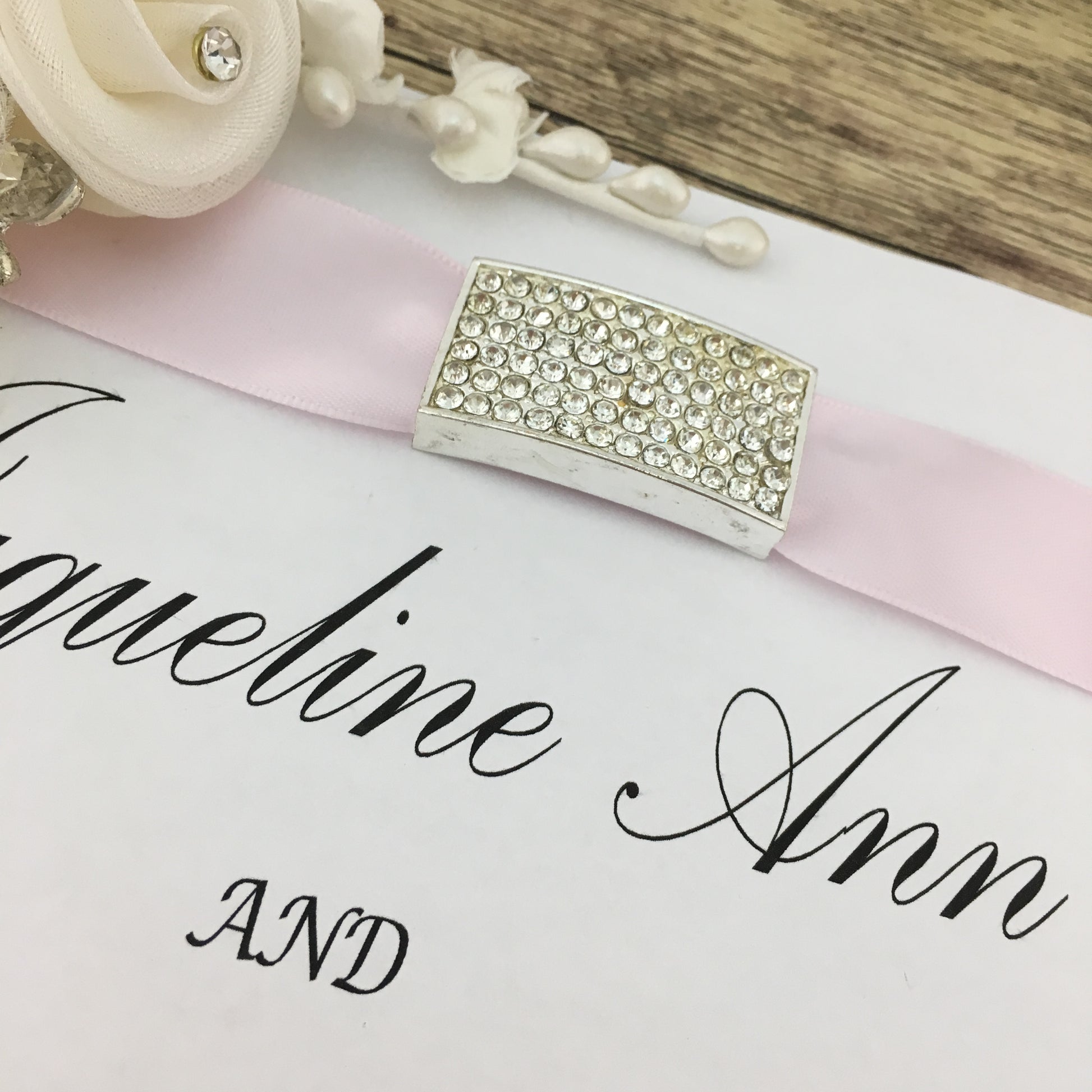 Silver Invitation Buckle Embellishments | Bellaire Wholesale
