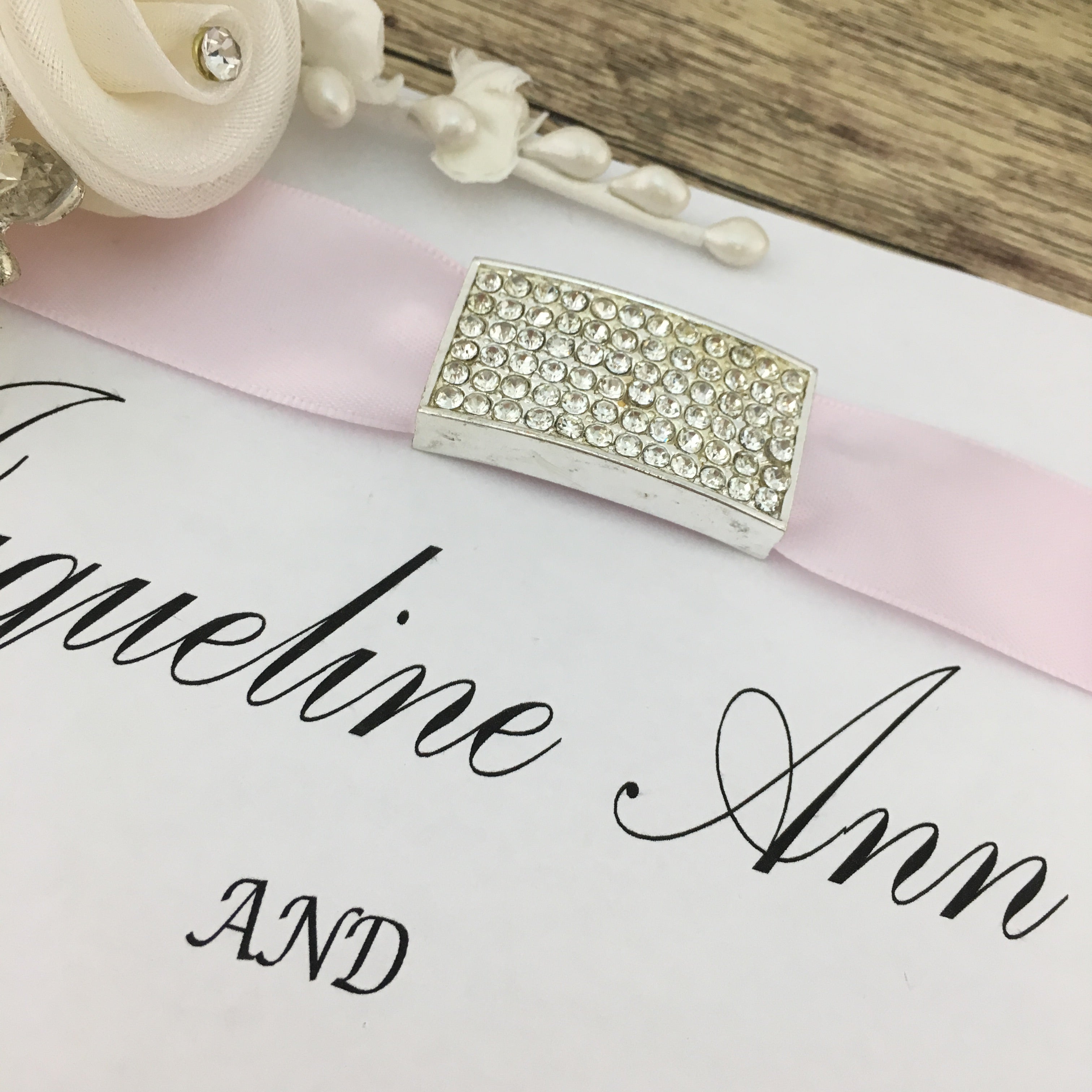 Silver Invitation Buckle Embellishments | Bellaire Wholesale