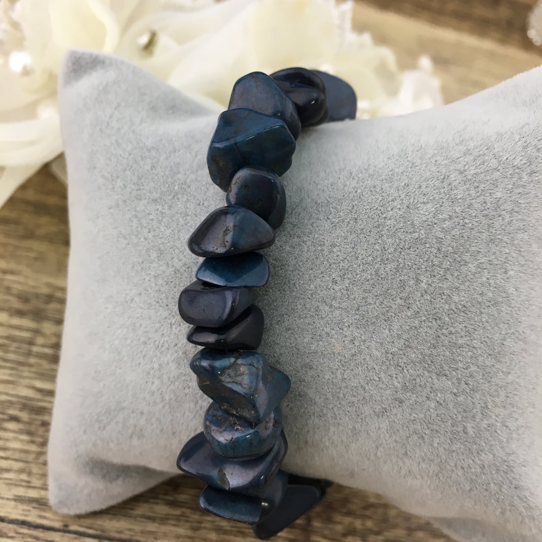Navy Blue Natural Stone Bracelet | Bellaire Wholesale