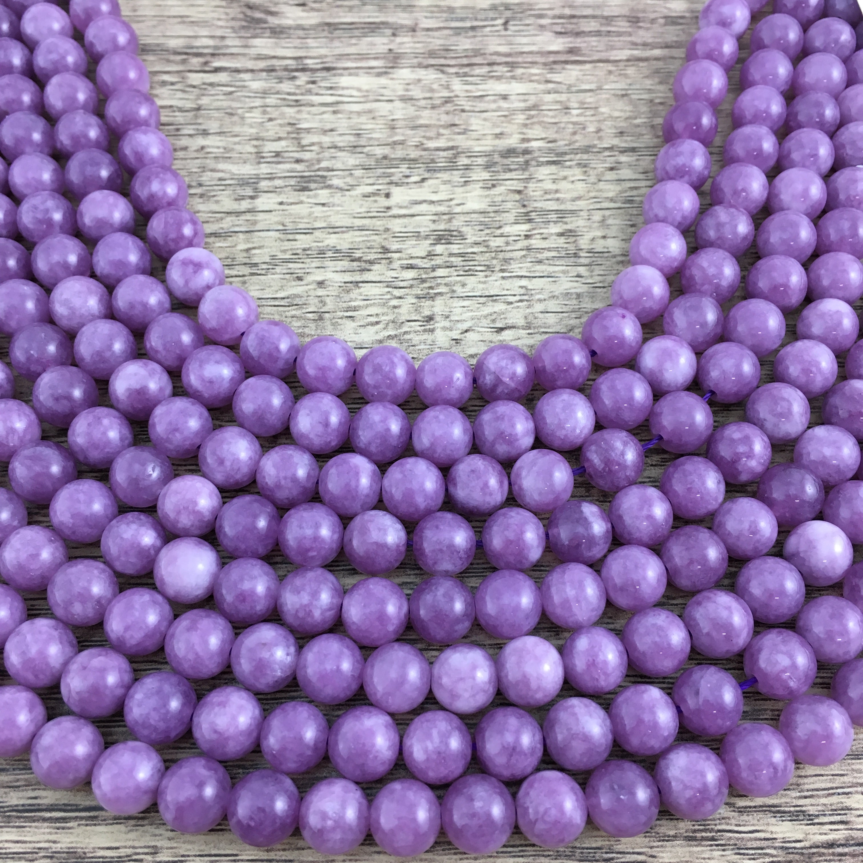 8mm Lavender Jade Bead | Bellaire Wholesale