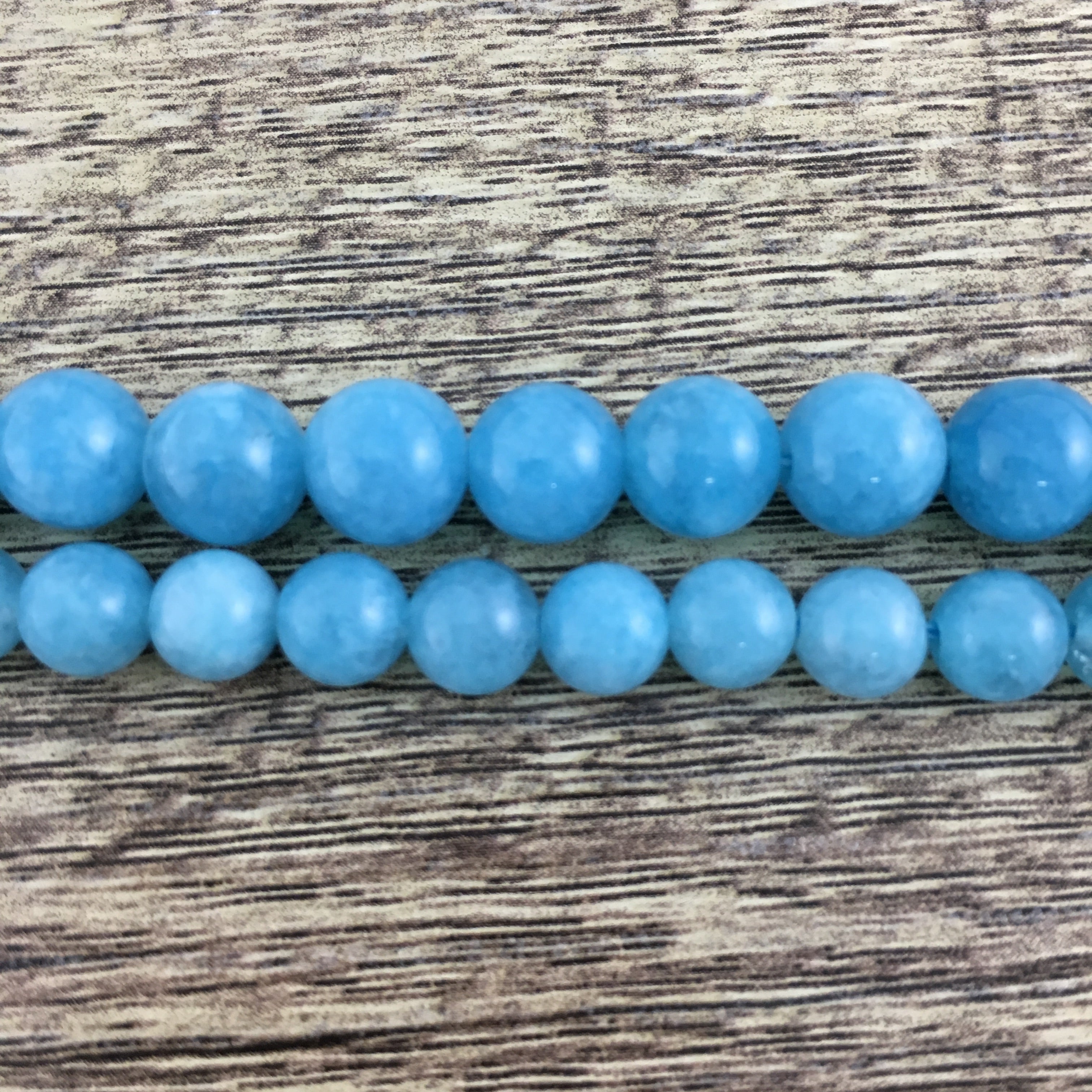 8mm Blue Jade Bead | Bellaire Wholesale