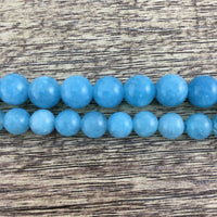 8mm Blue Jade Bead | Bellaire Wholesale