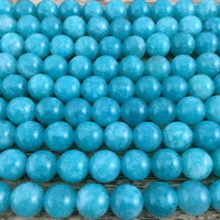 10mm Milky Blue Jade Bead | Bellaire Wholesale