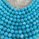 10mm Milky Blue Jade Bead | Bellaire Wholesale