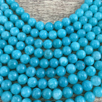 6mm Milky Blue Jade Bead | Bellaire Wholesale