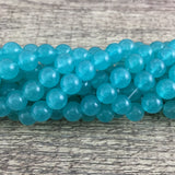 8mm Clear Sea Green Jade Bead | Bellaire Wholesale