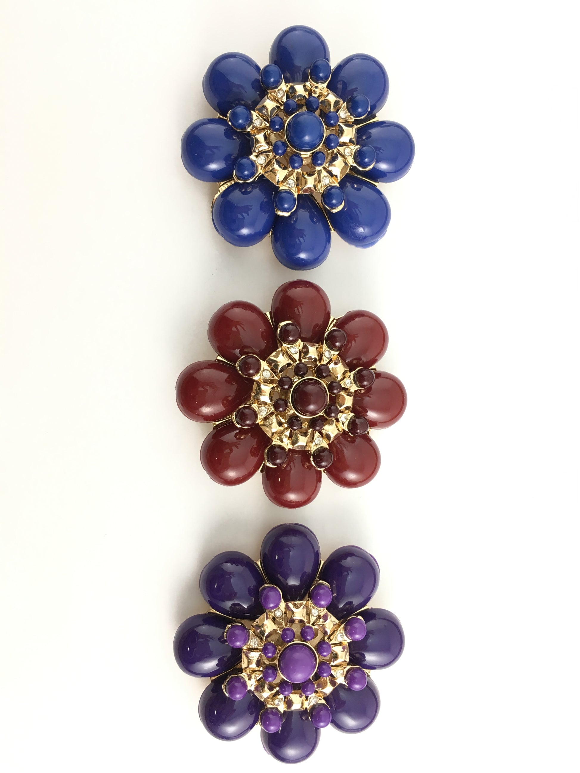 Flower Shape Purple Brooch Pin | Bellaire Wholesale