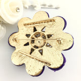 Flower Shape Purple Brooch Pin | Bellaire Wholesale