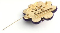 Flower Shape Purple Brooch Pin | Bellaire Wholesale