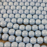 6mm Opaque Baby Blue Faux Glass Pearl | Bellaire Wholesale