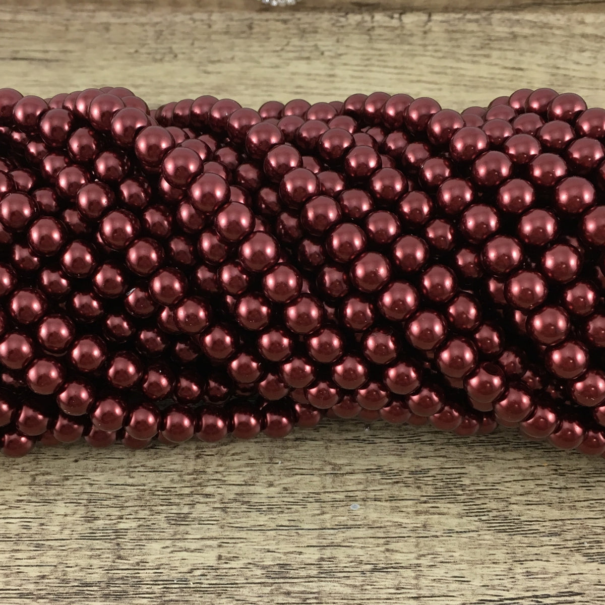 8mm Dark Bronze Faux Glass Pearl | Bellaire Wholesale
