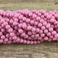 6mm Pink Faux Glass Pearl | Bellaire Wholesale