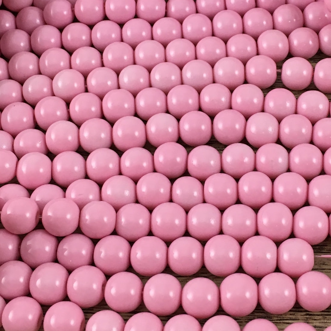 8mm Pink Faux Glass Pearl | Bellaire Wholesale