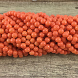 6mm Coral Faux Glass Pearl | Bellaire Wholesale