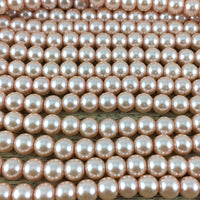 6mm Light Taupe Faux Glass Pearl | Bellaire Wholesale