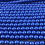 8mm Dark Blue Faux Glass Pearl | Bellaire Wholesale