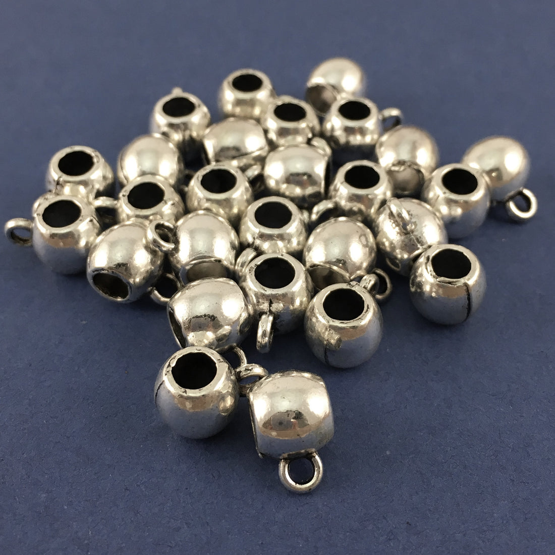 Alloy Rhodium Plated Round Charm Hanger | Bellaire Wholesale