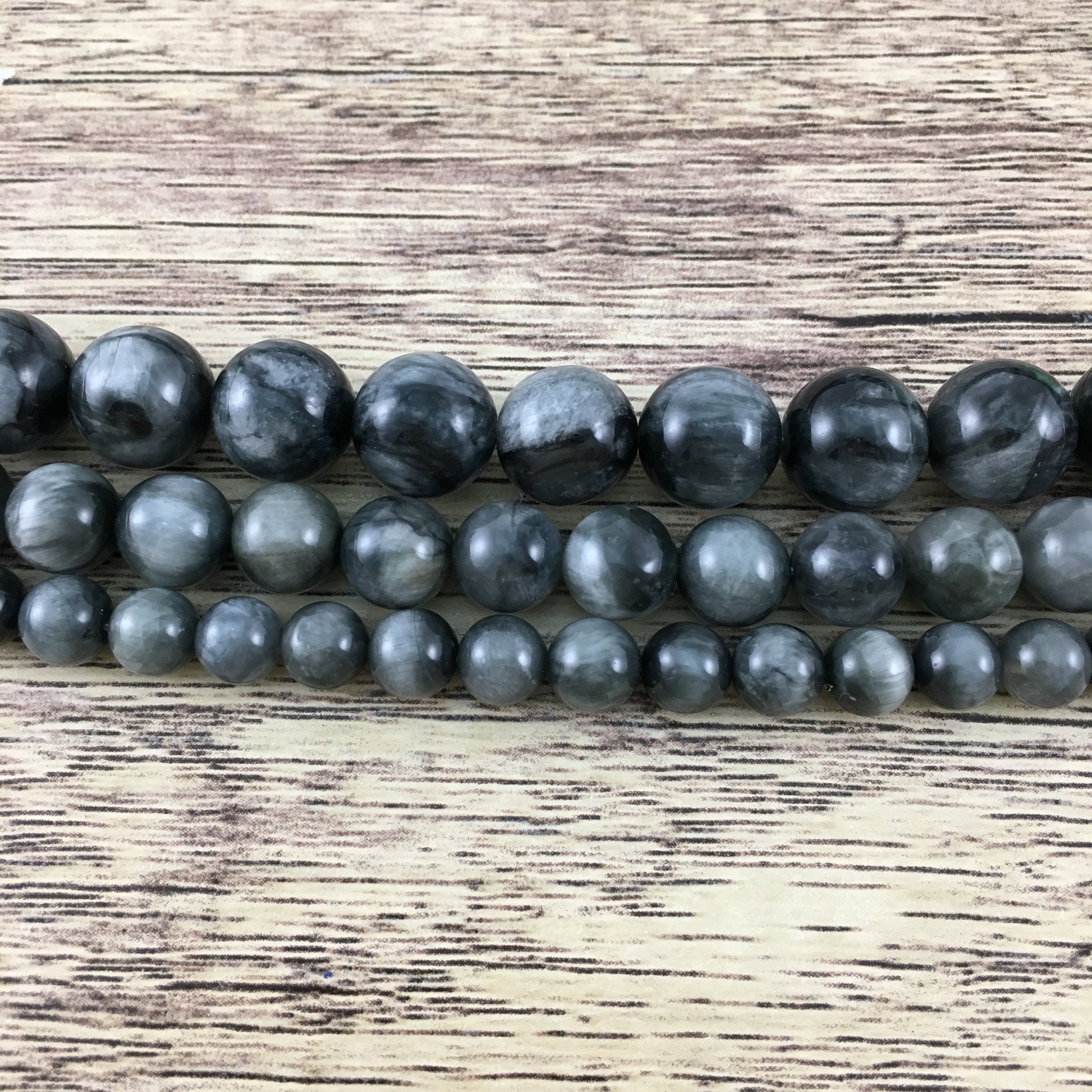 6mm Eagle Eye Grey Bead | Bellaire Wholesale
